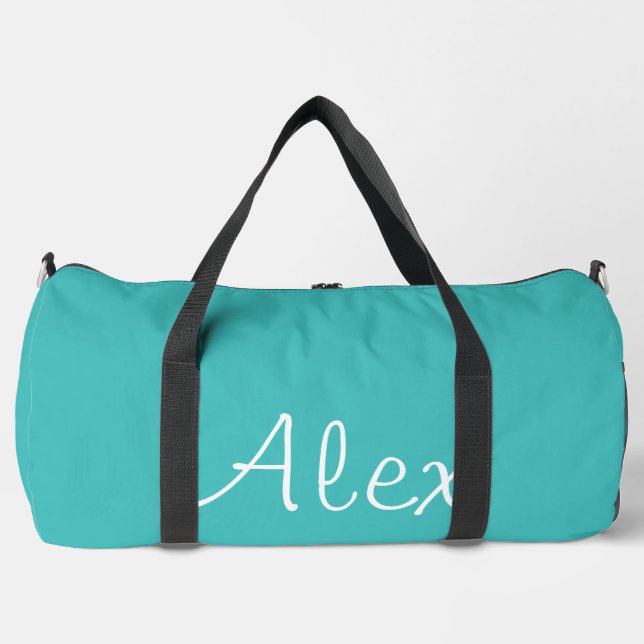 Verführerisch Aqua Duffle Bag (Vorderseite)
