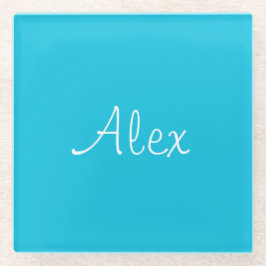 Verführerisch Aqua Glasuntersetzer