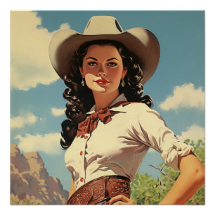 Verführerische Cowgirl: Wilde West-Wispern Poster
