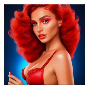 Verführerische Frauen mit Eleganz: Poster