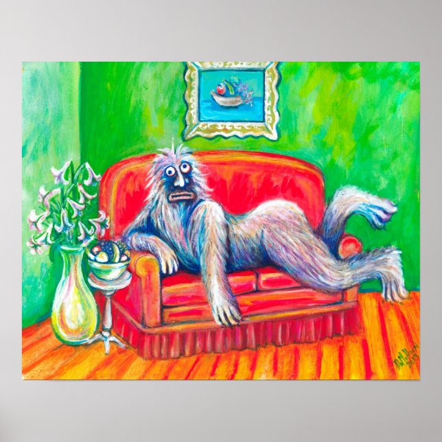 Verführerisches Monster mit Obst Poster (Vorne)