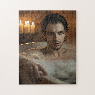 Verführerisches Vlad Vampire in Blase Bath Puzzle