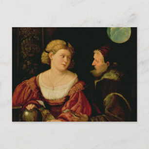 Verführung c.1515 postkarte