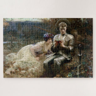 Verführung von Sir Percival (mittelalterlicher Rit Puzzle