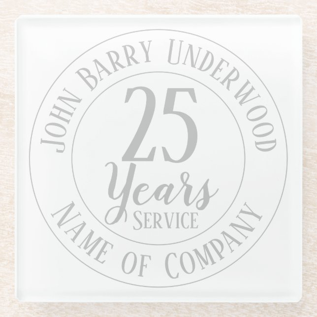 Vergabe eines langfristigen Dienstes oder einer Da Glasuntersetzer (Vorderseite)