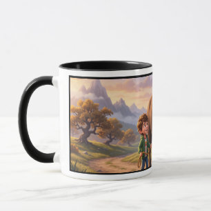 Vergangene Launen des Jungen und des Bisons Tasse
