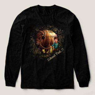 Vergangene Launen des Jungen und des Bisons Tri-Blend Shirt