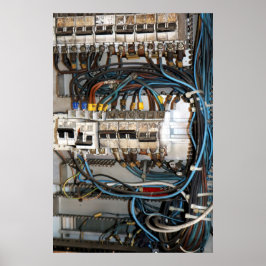 Vergangene Orte - Alter Elektroinstallationsdetail Poster