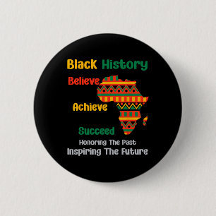 Vergangene Zeit Inspirierte Zukunft Schwarzgeschic Button