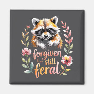 Vergeben, aber immer noch verwilderter Waschbär ch Magnet