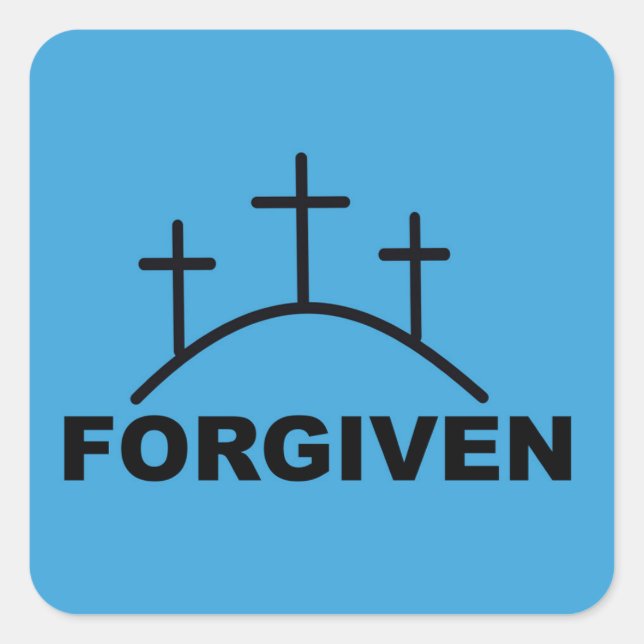 vergeben quadratischer aufkleber (Vorderseite)