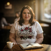 Vergebenes Plus-T-Shirt für Frauen