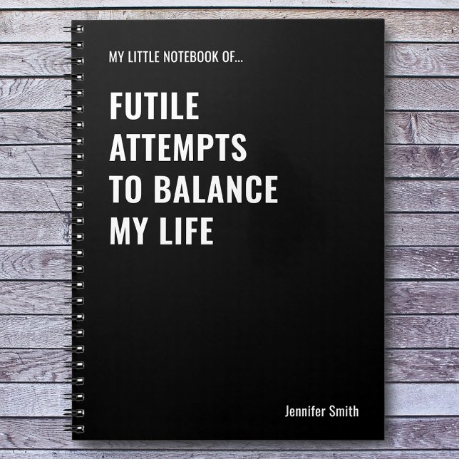 Vergebliche Versuche, ein lustiges Zitat auszuglei Notizblock (Von Creator hochgeladen)