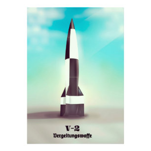 Vergeltungswaffe V2 Rakete Fotodruck