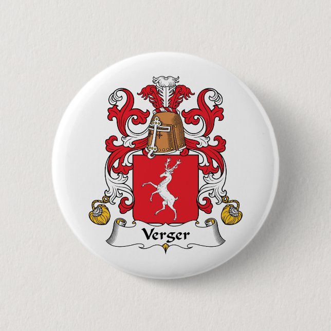 Verger-Familienwappen Button (Vorderseite)