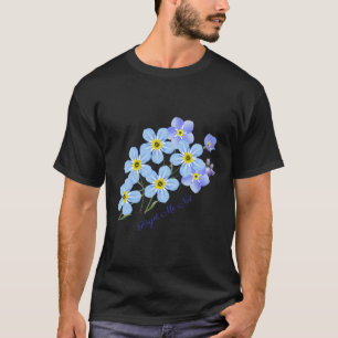 Vergessen-Ich-Nicht-Blume Botanisch T-Shirt