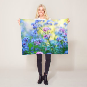 Vergessen-Ich-Nicht-Blume Fleecedecke