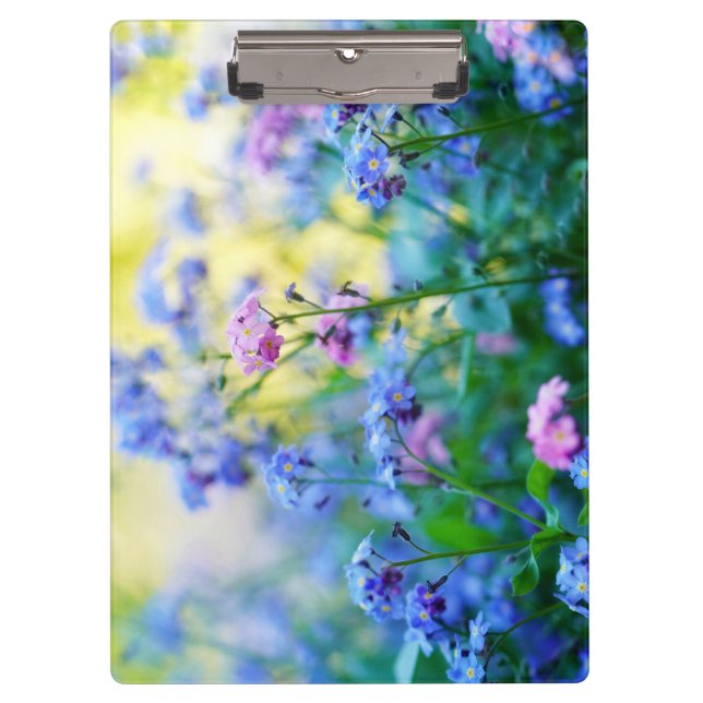 Vergessen-Ich-Nicht-Blume Klemmbrett (Vorderseite)