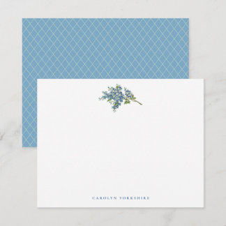 Vergessen-Me-Not-Blume Persönliche Stationery Mitteilungskarte