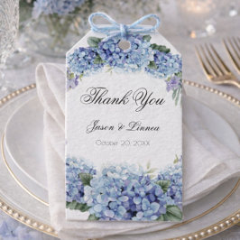 Vergessen-Me-Not-Blume Wasserfarbe Elegante Hochze Geschenkanhänger