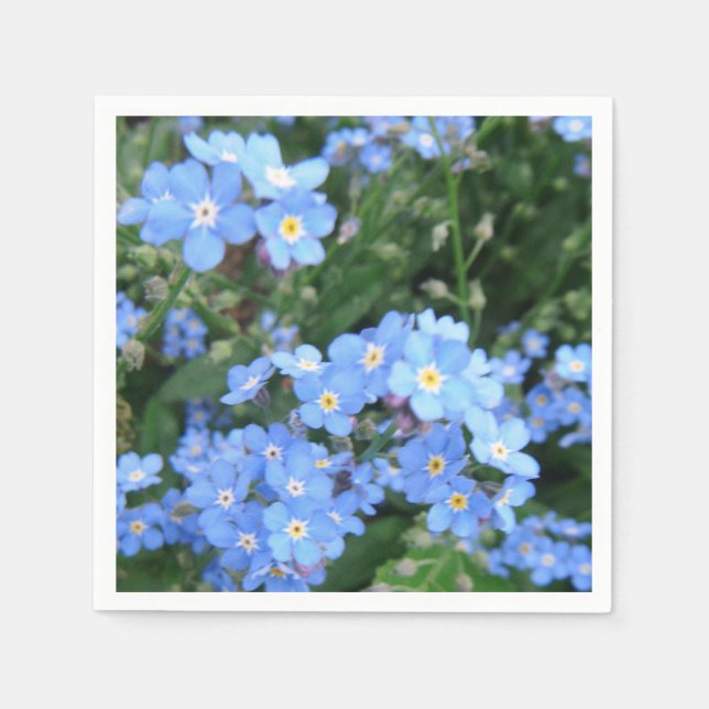 *Vergessen-Me-Not* Cocktail Napkins Serviette (Vorderseite)