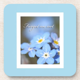 Vergessen-Me-Not-Foto in blau Untersetzer
