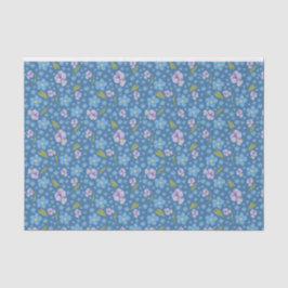 Vergessen-Me-Not- und Pansy-Gewebe Seidenpapier