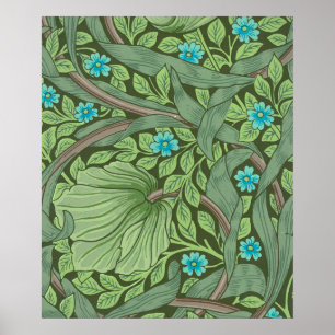 Vergessen-Me-Nots, Wallpaper von William Morris Poster