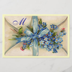 VERGESSEN MICH NOTS MONOGRAM BRIEFPAPIER