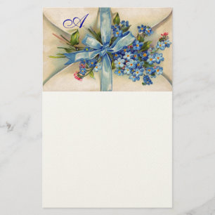 VERGESSEN MICH NOTS MONOGRAM BRIEFPAPIER