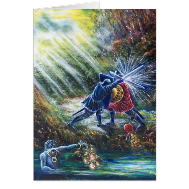 VERGESSEN ROSE kämpfen Ritter, Geld und Teufel (Vorne)