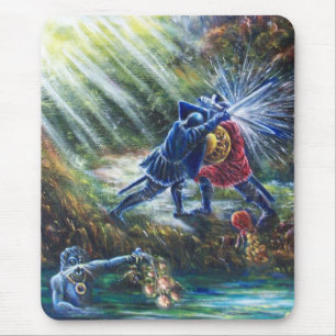 VERGESSEN ROSE kämpfen Ritter, Geld und Teufel Mousepad