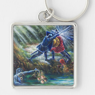 VERGESSEN ROSE kämpfen Ritter, Geld und Teufel Schlüsselanhänger