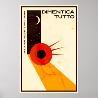 Vergessen Sie alles Italienische Filmplakat Poster