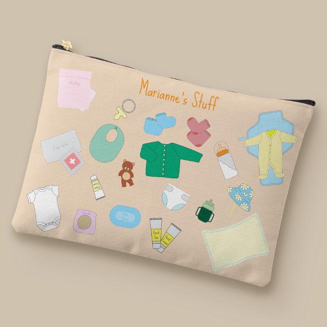 Vergessen Sie Baby-Accessoires für Ihre Wickeltasc Zubehörtasche (Baby Stuff Pouch)