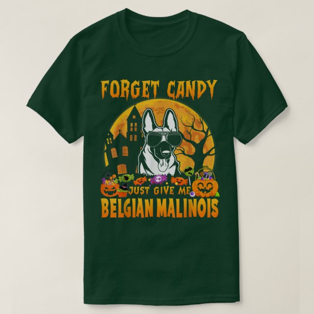 Vergessen Sie Candy einfach geben Sie mir belgisch T-Shirt (Design vorne)