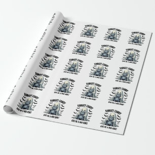 Vergessen Sie Candy geben Sie mir Moo Deng Hallowe Geschenkpapier