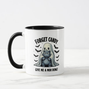 Vergessen Sie Candy geben Sie mir Moo Deng Hallowe Tasse