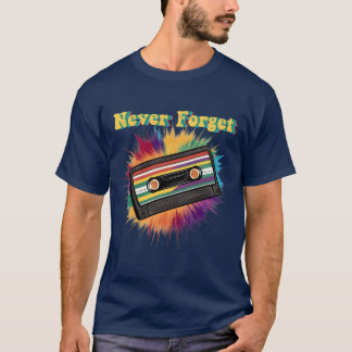 Vergessen Sie Cassetteape VHS Freunde nie T-Shirt