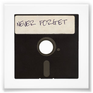 Vergessen Sie Computer-Disketten nicht Fotodruck