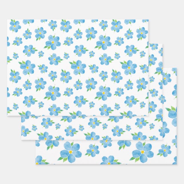 Vergessen Sie, dass das Muster der Aquarellfarben- Geschenkpapier Set (Set)