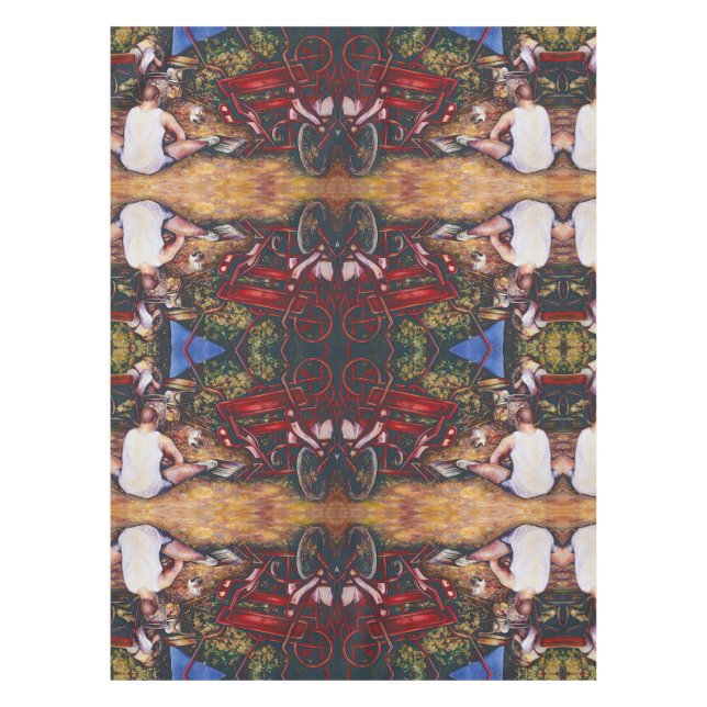 Vergessen Sie den Knoblauch nicht Tischdecke (Vorderseite)