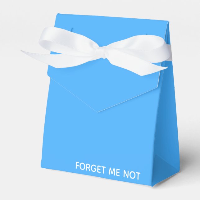 Vergessen Sie den nicht blauen Farbnamen Geschenkschachtel (Vorderseite)