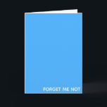 Vergessen Sie den nicht blauen Farbnamen Karte<br><div class="desc">Vergessen Sie den nicht blauen Farbnamen</div>