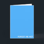 Vergessen Sie den nicht blauen Farbnamen Karte<br><div class="desc">Vergessen Sie den nicht blauen Farbnamen</div>