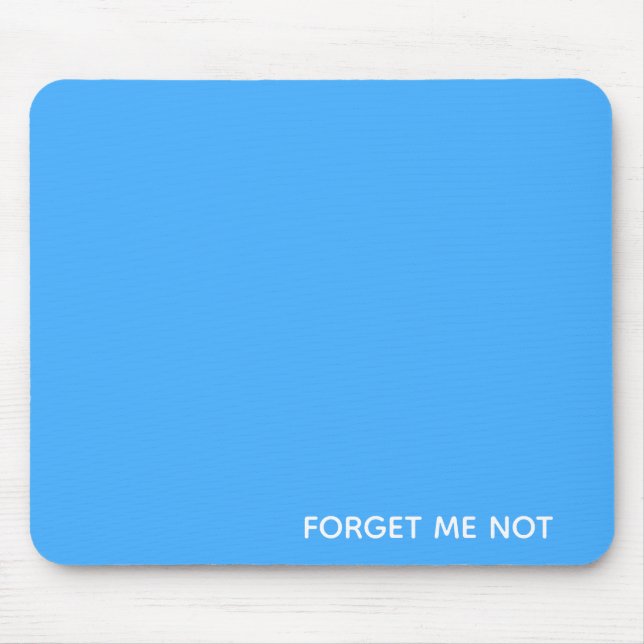 Vergessen Sie den nicht blauen Farbnamen Mousepad (Vorne)