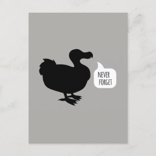 Vergessen Sie die Dodo-Postkarte nie Postkarte
