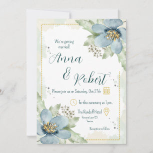 Vergessen Sie die Hochzeit von Florals, die keine  Einladung