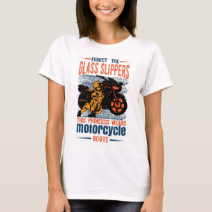 Vergessen Sie die Motorradstiefel aus Glas T-Shirt