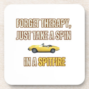 Vergessen Sie die Therapie, Triumph Spitfire Getränkeuntersetzer